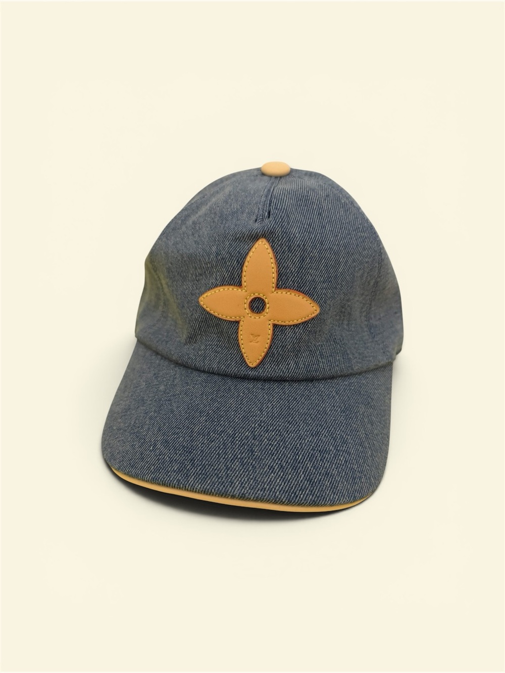 Louis Vuitton Uptown Denim Cap Flower Accent